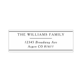 Carimbo Auto Entintado Endereço de Devolução Clássica do Elegance do eter