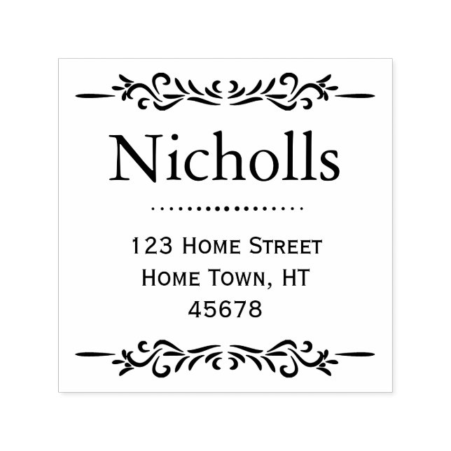 Carimbo Auto Entintado Endereço de Devolução Clássica Retroativa (Design)