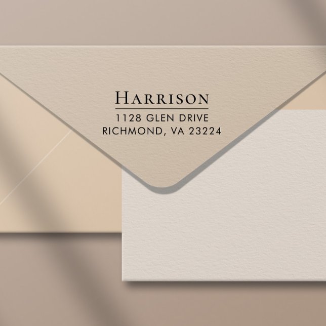 Carimbo Auto Entintado Endereço de devolução clássico (Add a touch of sophistication and elegance to every envelope with minimal effort)