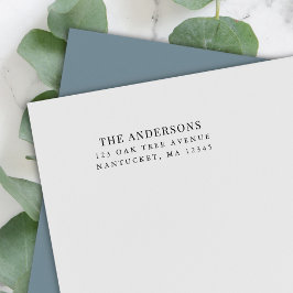 Carimbo Auto Entintado Endereço de Devolução Clássico Moderno do Sobrenom