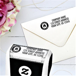 Carimbo Auto Entintado Endereço de Devolução com Logotipo Comercial Perso