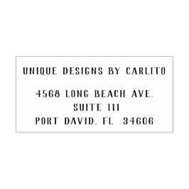 Carimbo Auto Entintado Endereço de devolução comercial