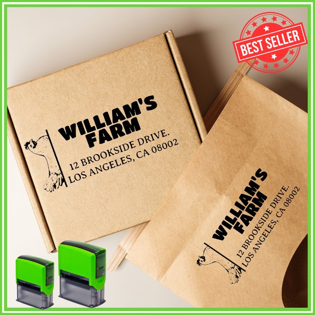 Carimbo Auto Entintado Endereço de devolução comercial exclusivo da famíl (Criador carregado)