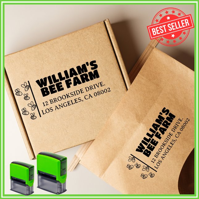 Carimbo Auto Entintado Endereço de devolução comercial exclusivo da famíl (Criador carregado)