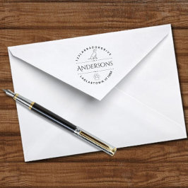 Carimbo Auto Entintado Endereço de devolução da estrutura de tópicos do L