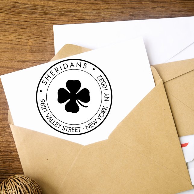 Carimbo Auto Entintado Endereço de devolução da família de folheto do Mod (Criador carregado)