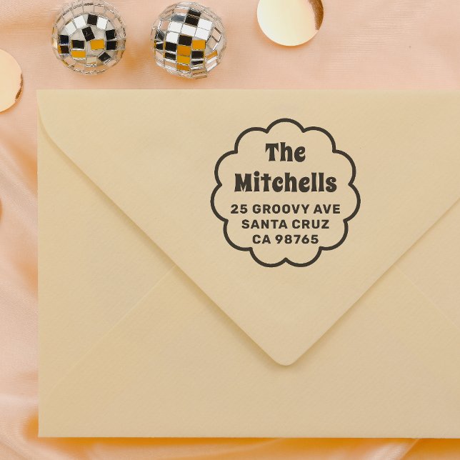 Carimbo Auto Entintado Endereço de devolução da família de quadros de tes (Rubber Stamp Mock-up)