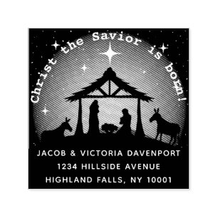 Carimbo Auto Entintado Endereço de Devolução da Máquina de Natal