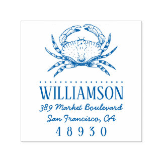 Carimbo Auto Entintado Endereço de devolução da tipografia náutica do car