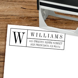 Carimbo Auto Entintado Endereço de Devolução de Autoimpressão da Caixa de