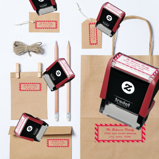 Carimbo Auto Entintado Endereço de devolução de canas de distribuição bra (Criador carregado)