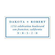 Endereço de Devolução de Casamento Clássico