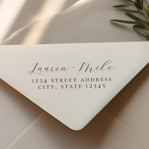 Endereço de Devolução de Casamento de Script Delic