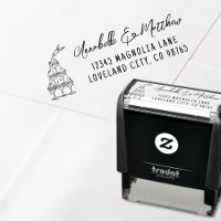 Endereço de Devolução de Casamento Desenhado à Mão