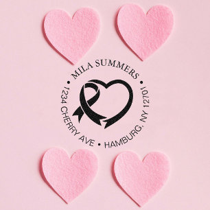 Carimbo Auto Entintado Endereço de Devolução de Friso de Consciência do C