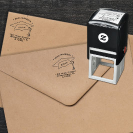 Carimbo Auto Entintado Endereço de devolução de gradação