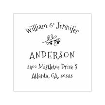 Endereço de devolução de Natal Mistletoy