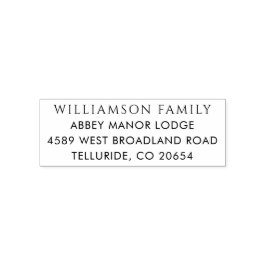 Carimbo Auto Entintado Endereço de devolução de Natal simples moderno