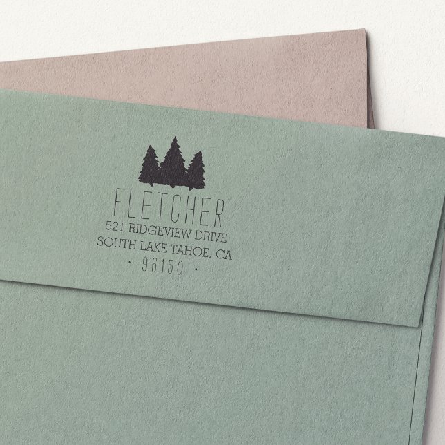 Carimbo Auto Entintado Endereço de devolução de pines russos (Criador carregado)