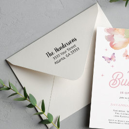 Carimbo Auto Entintado Endereço de Devolução de Script Casual