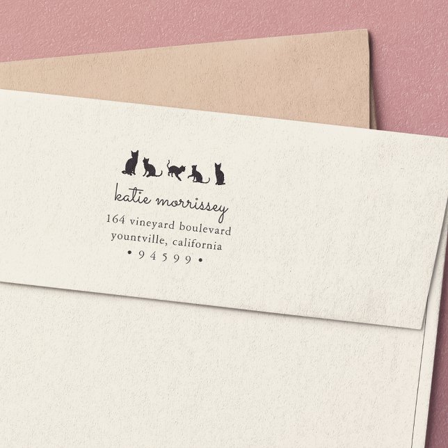 Carimbo Auto Entintado Endereço de devolução do Cat Squad (Criador carregado)