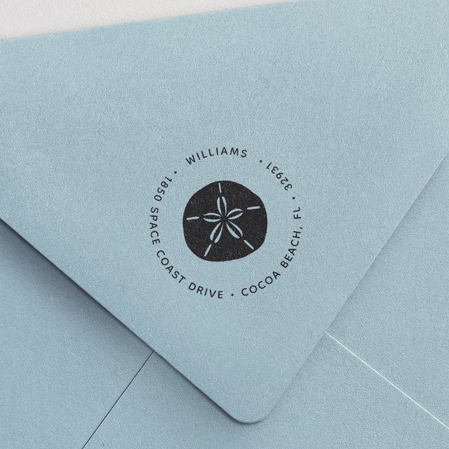 Carimbo Auto Entintado Endereço de devolução do dólar de areia (Criador carregado)