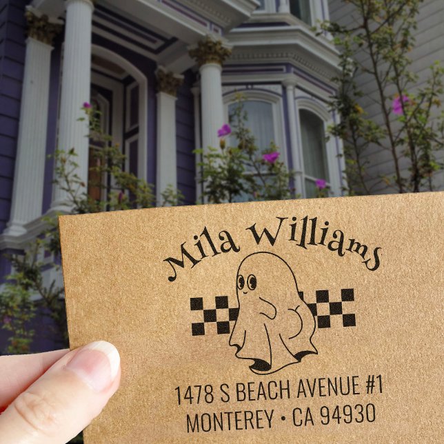 Carimbo Auto Entintado Endereço de devolução do fantasma de inicialização (Criador carregado)