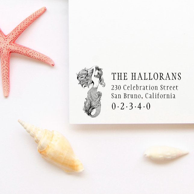 Carimbo Auto Entintado Endereço de devolução do nome da família personali (Criador carregado)