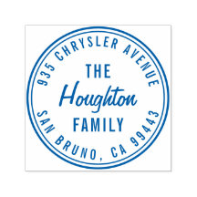 Endereço de devolução do nome da família Round Mod