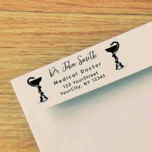 Carimbo Auto Entintado Endereço de Devolução do Script de Higieia do Cobr