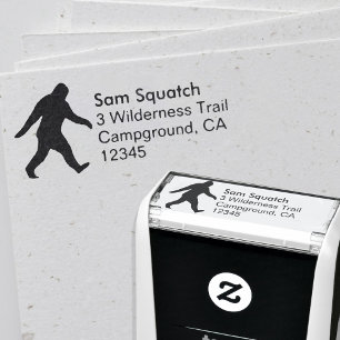Carimbo Auto Entintado Endereço de devolução do Silhouette Sasquatch B