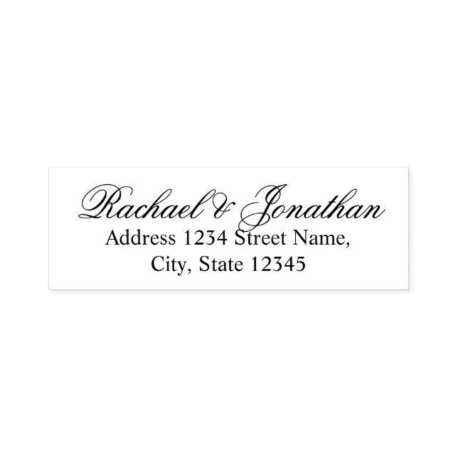 Carimbo Auto Entintado Endereço de devolução Elegante (Design)