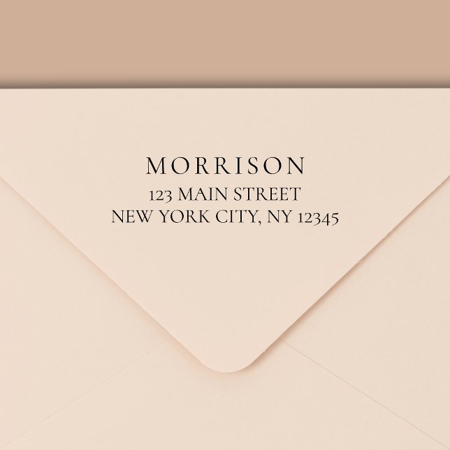 Carimbo Auto Entintado Endereço de devolução mínima para tipografia moder (Criador carregado)