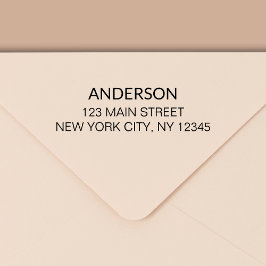 Carimbo Auto Entintado Endereço de devolução mínima para tipografia moder