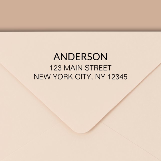 Carimbo Auto Entintado Endereço de devolução mínima para tipografia moder (Criador carregado)