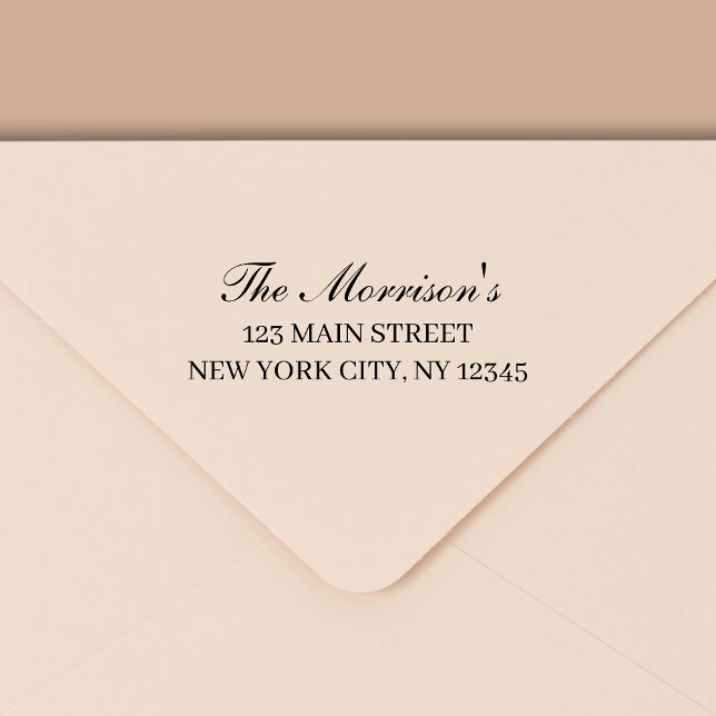 Carimbo Auto Entintado Endereço de devolução mínima para tipografia moder (Criador carregado)