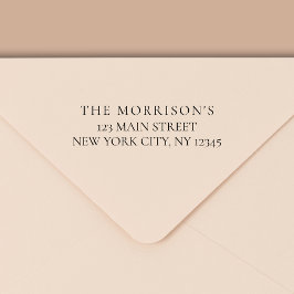 Carimbo Auto Entintado Endereço de devolução mínima para tipografia moder