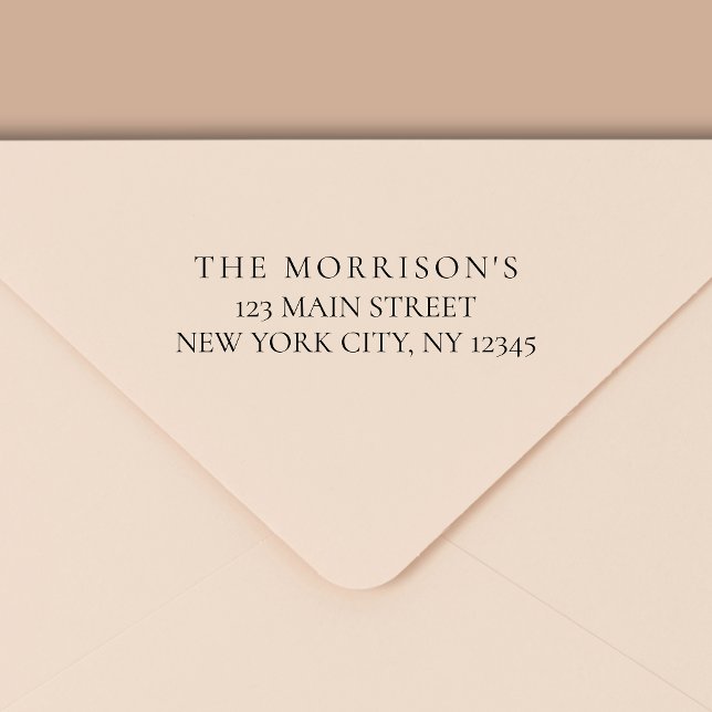 Carimbo Auto Entintado Endereço de devolução mínima para tipografia moder (Criador carregado)