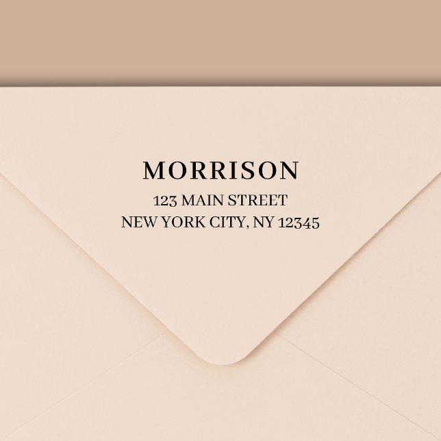 Carimbo Auto Entintado Endereço de devolução mínima para tipografia moder (Criador carregado)