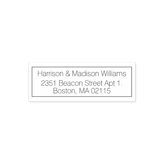 Carimbo Auto Entintado Endereço de devolução personalizado de limite míni (Design)