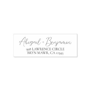 Carimbo Auto Entintado Endereço de devolução personalizado manuscrito