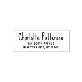 Carimbo Auto Entintado Endereço de Devolução Pessoal Profissional em Rote