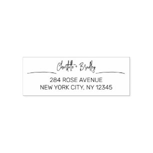 Carimbo Auto Entintado Endereço de Devolução Pessoal Profissional em Rote