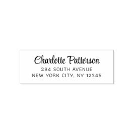 Carimbo Auto Entintado Endereço de Devolução Pessoal Profissional em Rote