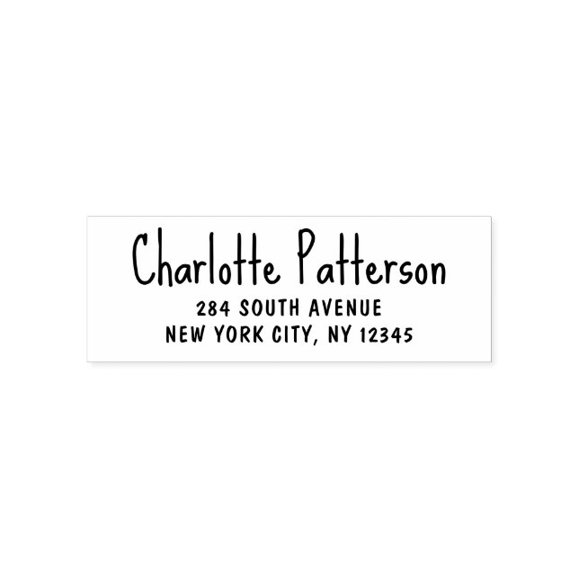 Carimbo Auto Entintado Endereço de Devolução Pessoal Profissional Rascunh (Design)