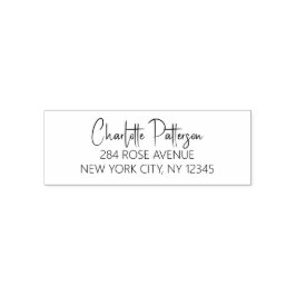 Carimbo Auto Entintado Endereço de Devolução Pessoal Profissional Roteiro