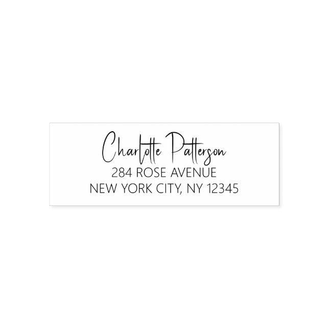 Carimbo Auto Entintado Endereço de Devolução Pessoal Profissional Roteiro (Design)