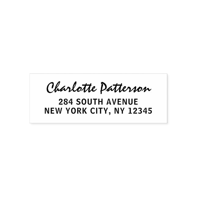 Carimbo Auto Entintado Endereço de Devolução Pessoal Profissional Roteiro (Design)