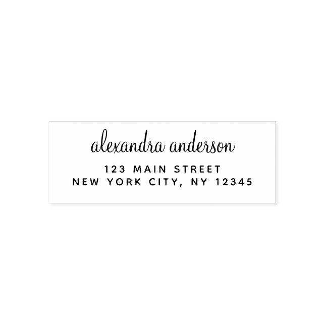 Carimbo Auto Entintado Endereço de devolução profissional ou pessoal (Design)