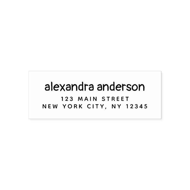 Carimbo Auto Entintado Endereço de devolução profissional ou pessoal (Design)